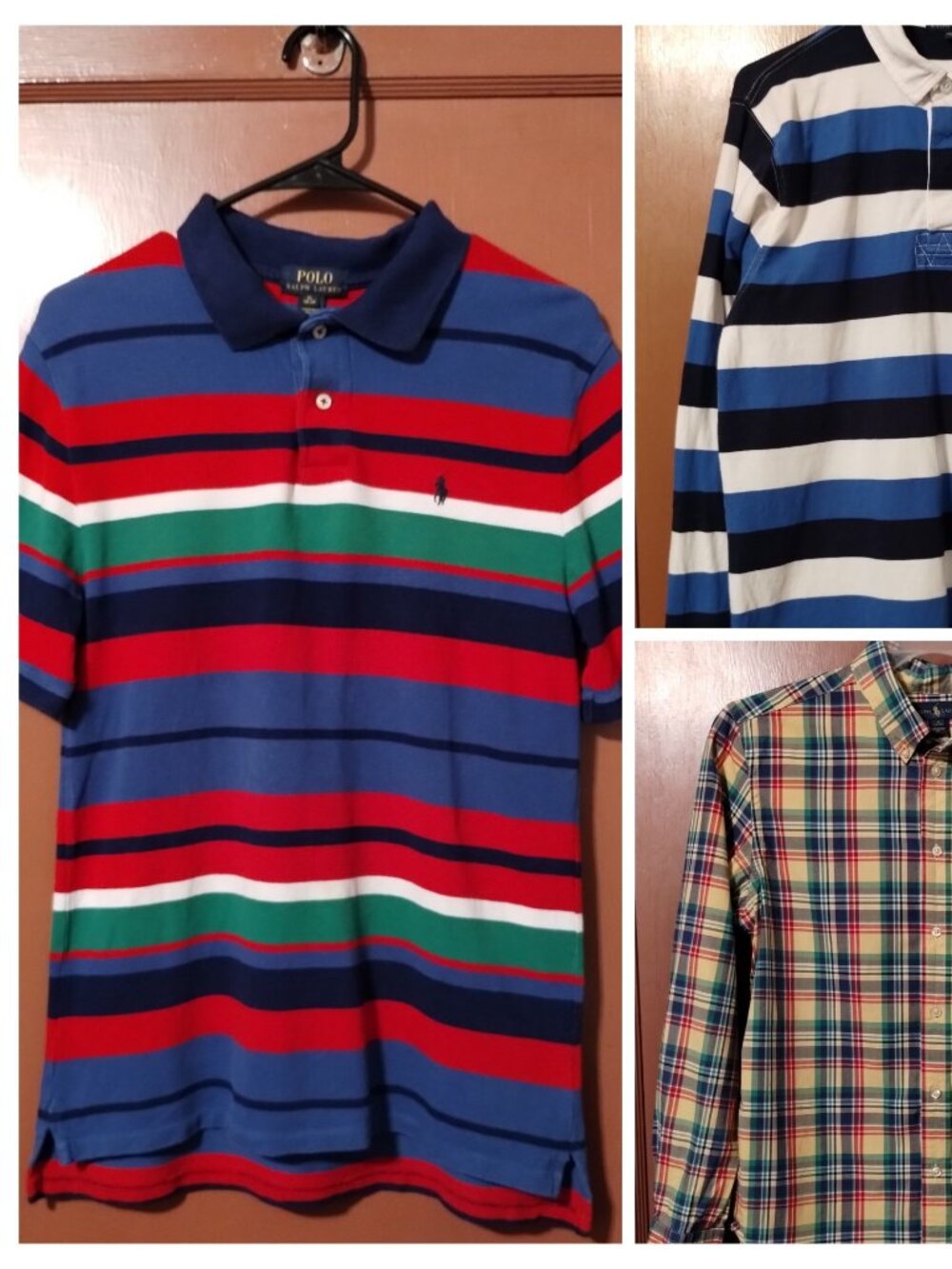 LOT OF 3 boys ralph lauren polo shirts size XL 18/20-READ DESCRIPTION